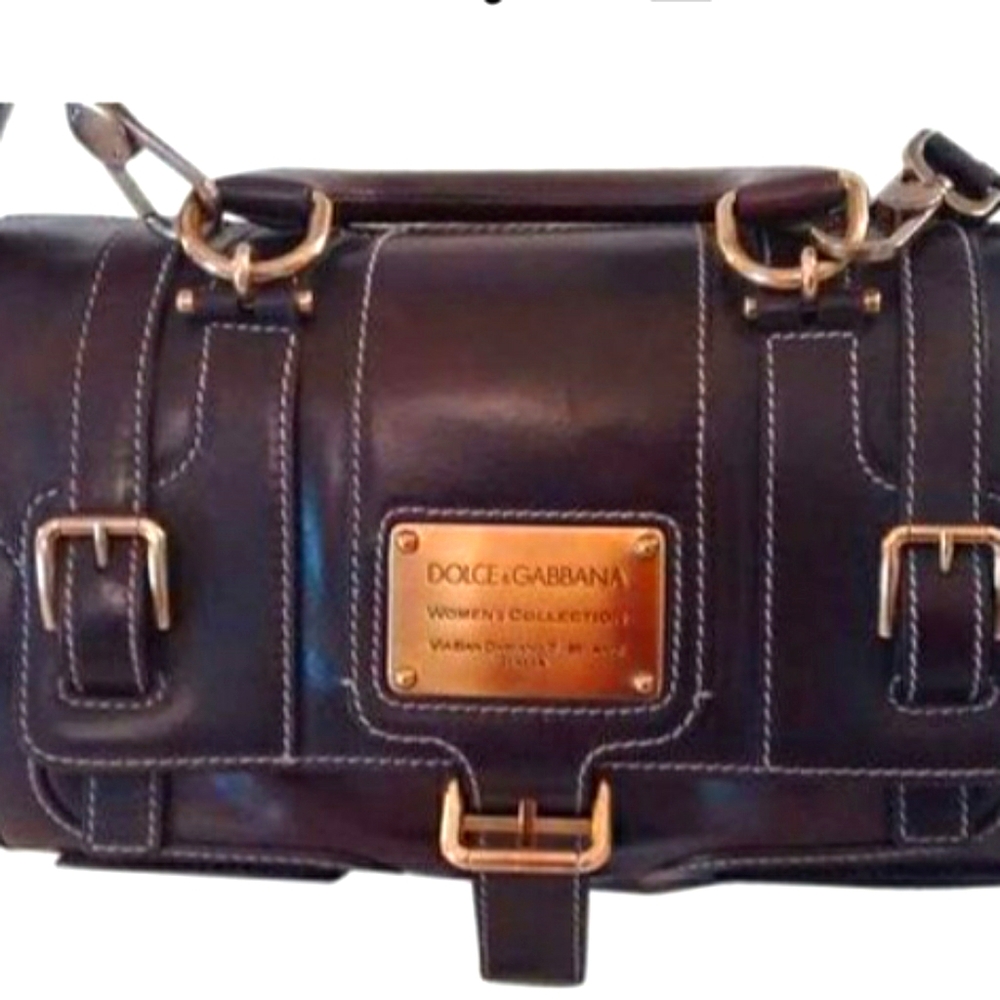 Dolce & Gabbana leather handbag with shoulder stra
